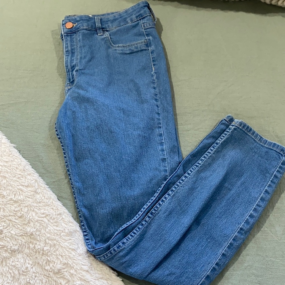 Size 12 blue jeans. Skinny